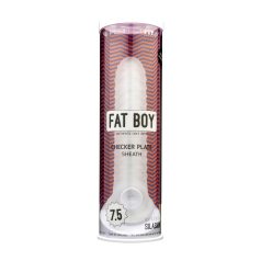 Fat Boy Checker Box - dzimumlocekļa uzmava 19cm balta