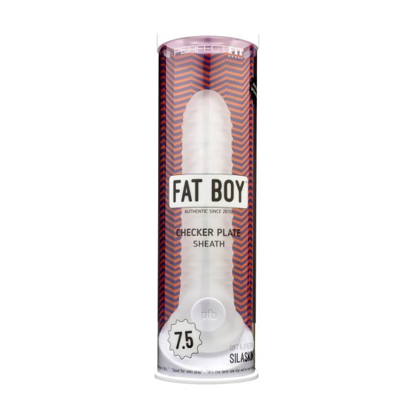 Fat Boy Checker Box - dzimumlocekļa uzmava 19cm balta