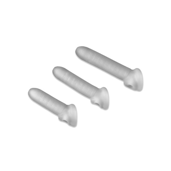 Fat Boy dzimumlocekļa uzmava ribota 17 cm balta