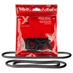   Perfect Fit Slim Wrap - vīriešu dzimumlocekļa gredzenu komplekts melns 3 gab