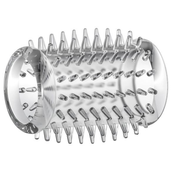 Stay Hard - dzeloņainais dzimumlocekļa uzmava caurspīdīgs