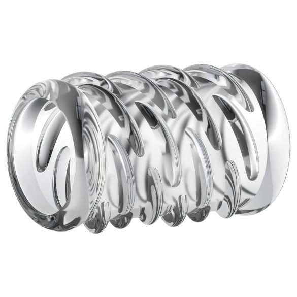 Stay Hard - dzimumlocekļa uzmava ar rakstu caurspīdīga