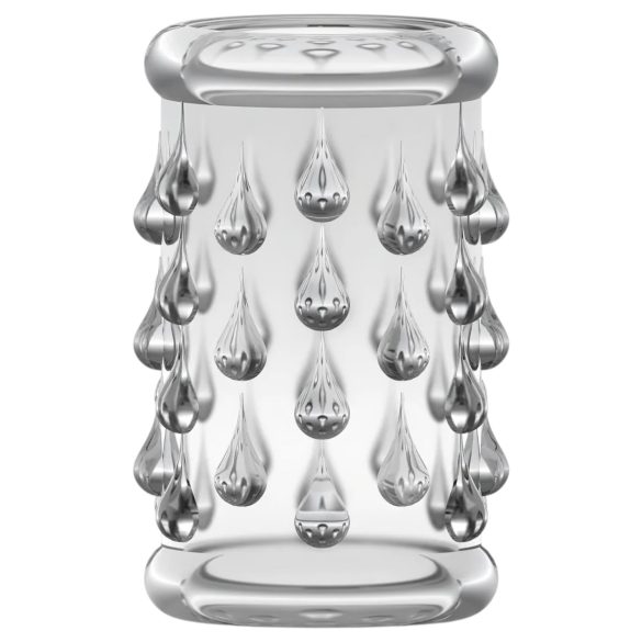 Stay Hard - dzimumlocekļa uzmava ar bumbiņām caurspīdīga