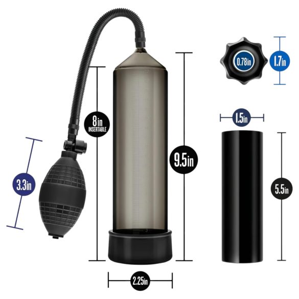 Quickie Kit - vīriešu vakuuma pumpja komplekts biezs 4 daļas