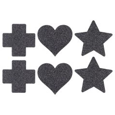 Le Désir - krūšu uzlīmju komplekts 3 pāri melnas