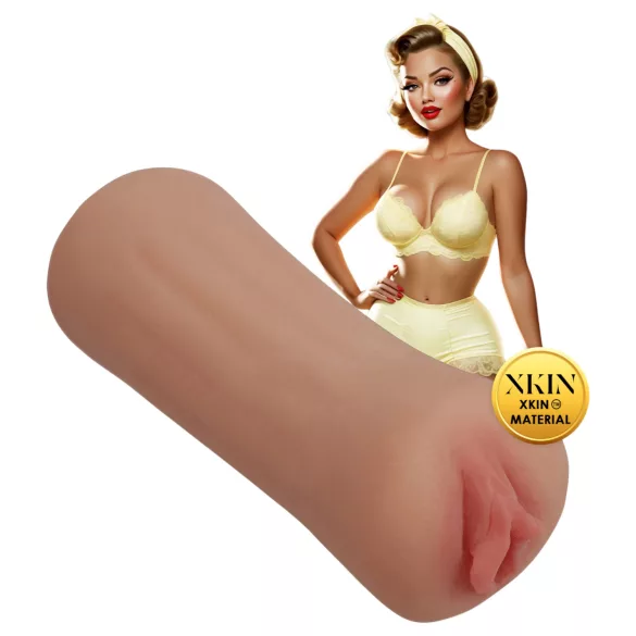 XKIN Party Slut Bettie - reālistisks mākslīgās maksts masturbators (dabīga krāsa)