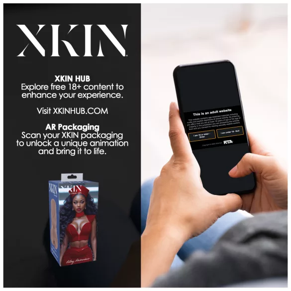 XKIN Naughty Nurse Riley - realistiska mākslīgā vagīna masturbators (tumši dabiska krāsa)