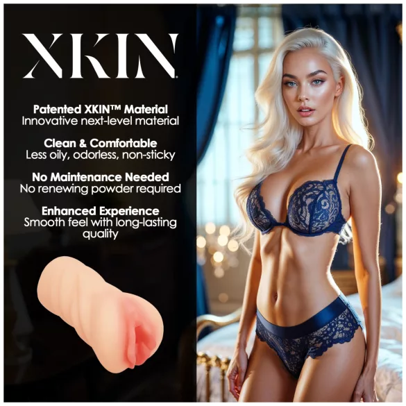 XKIN Desire Alessia - realistisks mākslīgās vagīnas masturbators (dabisks)