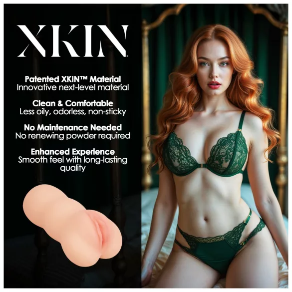 XKIN Temtress Nicolette - dzīvam ķermenim līdzīgs mākslīgais vaginālais masturbators (dabisks)
