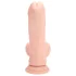 RealRock - dubultas blīvuma reālistisks vibrators (ķermeņa krāsas) - 18 cm