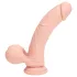 RealRock - dubultas blīvuma reālistisks vibrators (ķermeņa krāsas) - 18 cm
