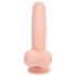 RealRock - dubultas blīvuma reālistisks vibrators (ķermeņa krāsas) - 18 cm