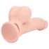 RealRock - dubultas blīvuma reālistisks vibrators (ķermeņa krāsas) - 18 cm