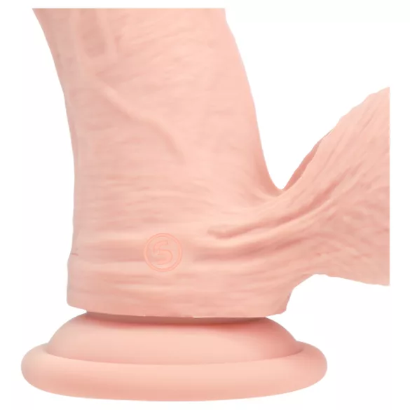 RealRock - dubultas blīvuma reālistisks vibrators (ķermeņa krāsas) - 18 cm