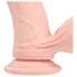 RealRock - dubultas blīvuma reālistisks vibrators (ķermeņa krāsas) - 18 cm