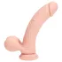 RealRock - dubultas blīvuma realistisks vibrators (ķermeņa krāsas) - 20 cm