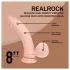 RealRock - dubultas blīvuma realistisks vibrators (ķermeņa krāsas) - 20 cm