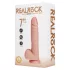 RealRock - vibrators ar piesūcekni naturāls 18cm