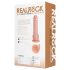 RealRock - piesūcekņa vibrators lökējošs dabīgs 20,5cm