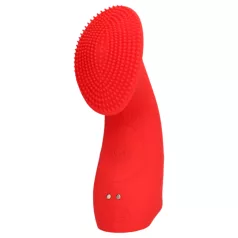Loveline - pirkstu vibrators ar stimulāciju sarkans