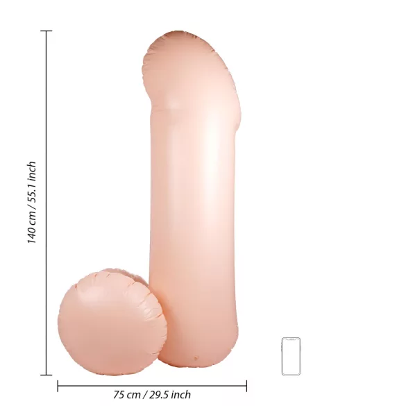 Blow Me Up - piepūšamais dzimumlocekļa balons 140 cm
