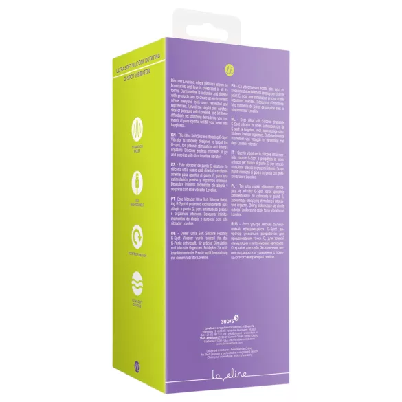 Loveline - uzlādējams rotējošs vibrators rozā