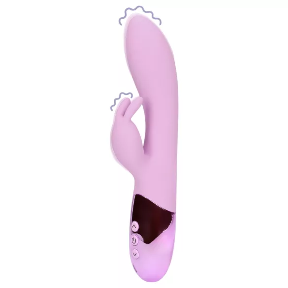 Loveline - akumulatora, zaķīša klitora stimulatora vibrators (rozā)