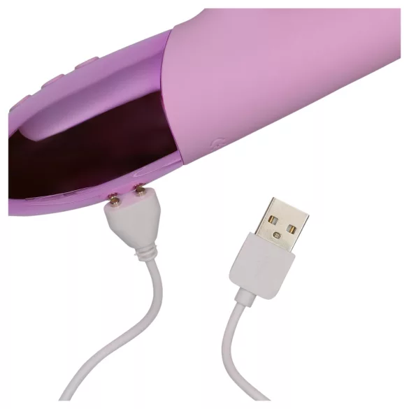 Loveline - akumulatora, zaķīša klitora stimulatora vibrators (rozā)