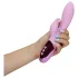 Loveline - akumulatora, zaķīša klitora stimulatora vibrators (rozā)