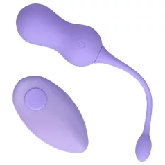   Loveline - bezvadu vibrējošā geišu bumba ar akumulatoru, violeta