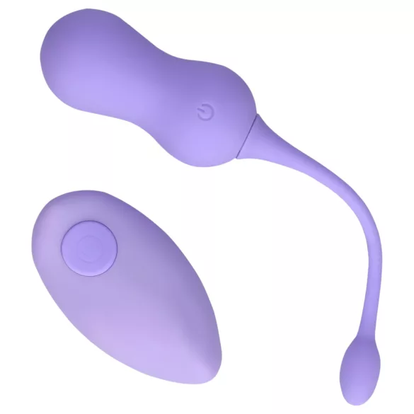 Loveline - bezvadu vibrējošā geišu bumba ar akumulatoru, violeta