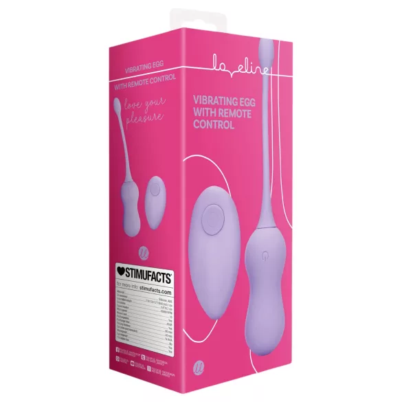 Loveline - bezvadu vibrējošā geišu bumba ar akumulatoru, violeta