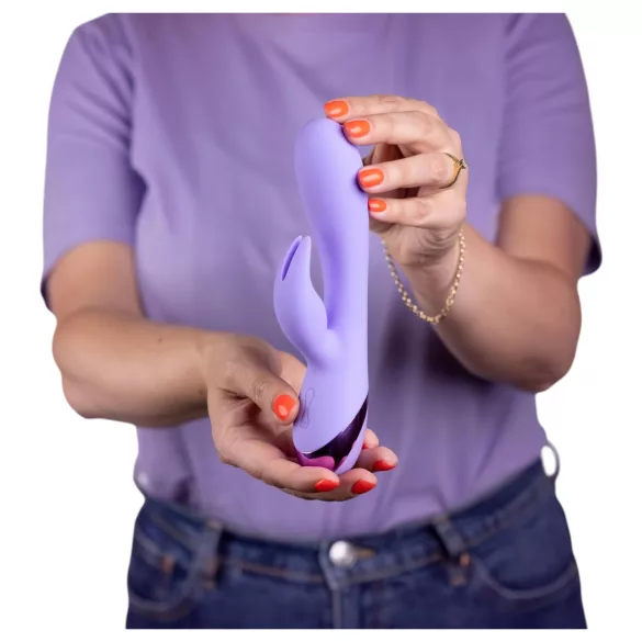 Loveline - uzlādējams vibrators ar truša ausīm klitoram violets