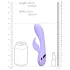 Loveline - uzlādējams vibrators ar truša ausīm klitoram violets