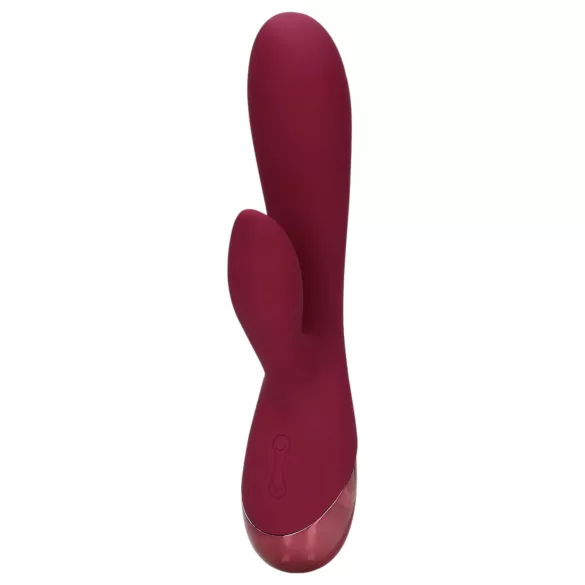 Loveline - uzlādējams vibrators ar klitora stimulatoru sarkans