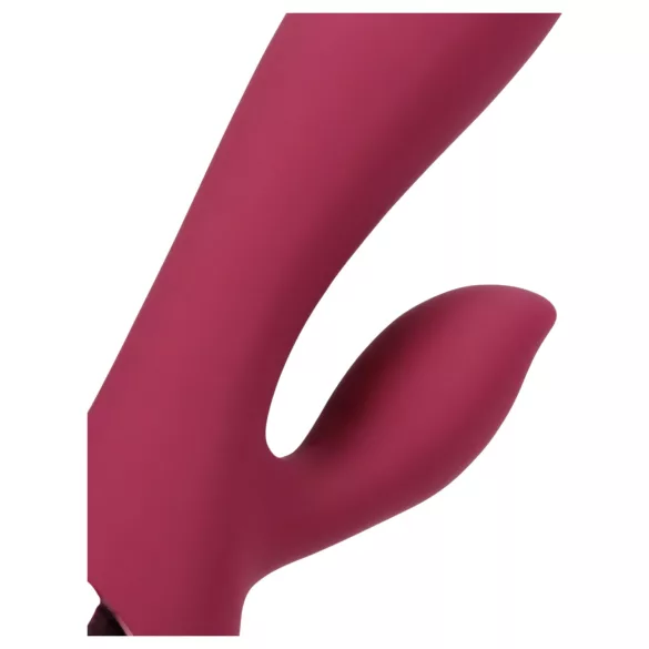 Loveline - uzlādējams vibrators ar klitora stimulatoru sarkans