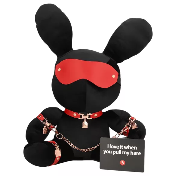 Bondage Rabbit - BDSM maska truša ausīm melna