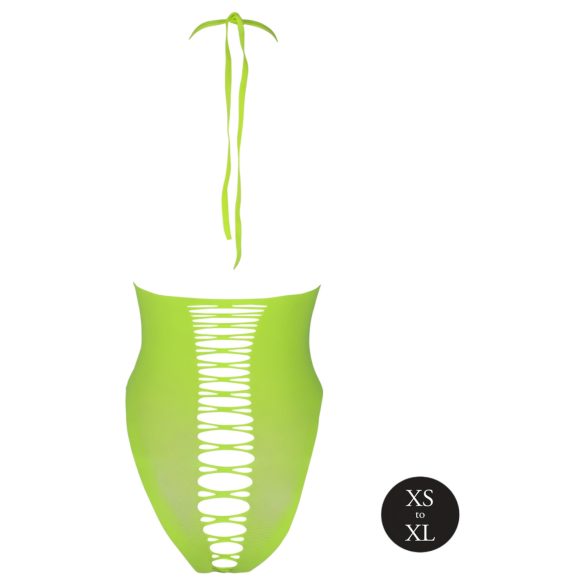 Ouch! - sieviešu atvērts bodijs, fosforescejošs, neona zaļš