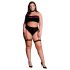 Le Désir Plus Size - 3 daļas apakšveļas komplekts - melns (XL-4XL)