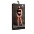 Le Désir Plus Size - 3 daļas apakšveļas komplekts - melns (XL-4XL)