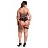 Le Désir Plus Size - 3 daļas apakšveļas komplekts - melns (XL-4XL)