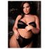 Le Désir Plus Size - 3 daļas apakšveļas komplekts - melns (XL-4XL)