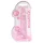 RealRock - reālistisks dildis caurspīdīgs rozā 19cm