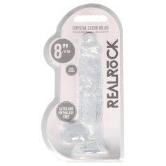 REALROCK - caurspīdīgs reālistisks dildo - 19 cm