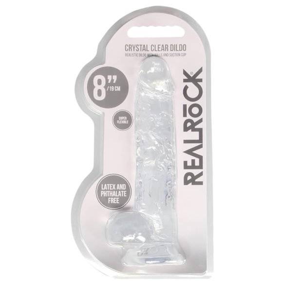 RealRock - caurspīdīgs reālistisks dildo 19cm