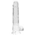 RealRock - caurspīdīgs reālistisks dildo 19cm