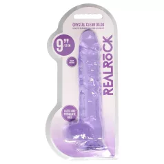 RealRock - caurspīdīgs reālistisks dildo lila 22cm