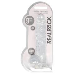 RealRock - caurspīdīgs realistisks dildo 22cm