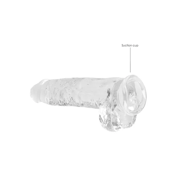 RealRock - caurspīdīgs realistisks dildo 22cm