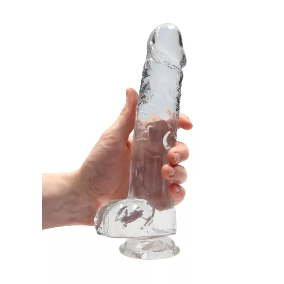 RealRock - caurspīdīgs realistisks dildo 22cm